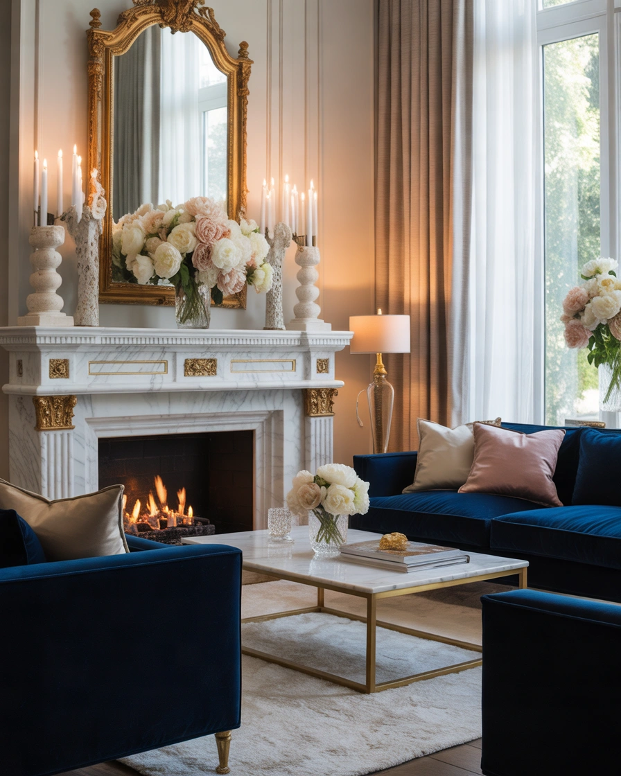 Elegant Marble Fireplace Mantle Ideas for a Luxury Home