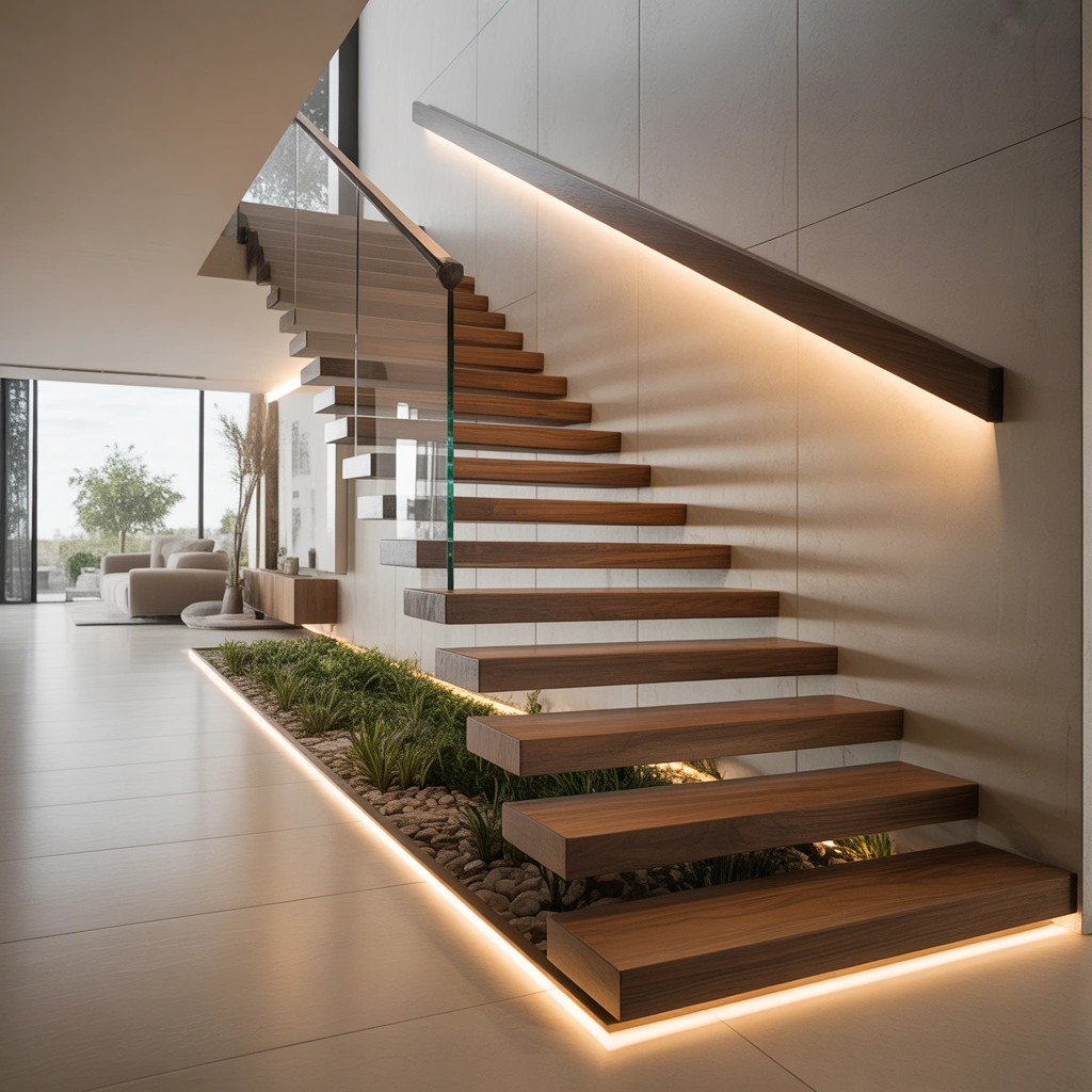 Floating Wall Stairs Design