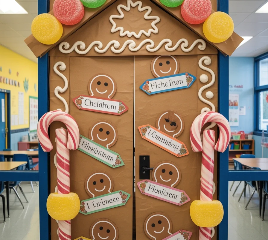Gingerbread House Classroom Entrance