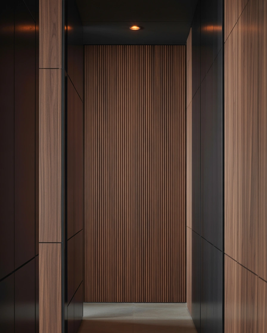 Install Vertical Wall Panels to Make the Hallway Feel Taller