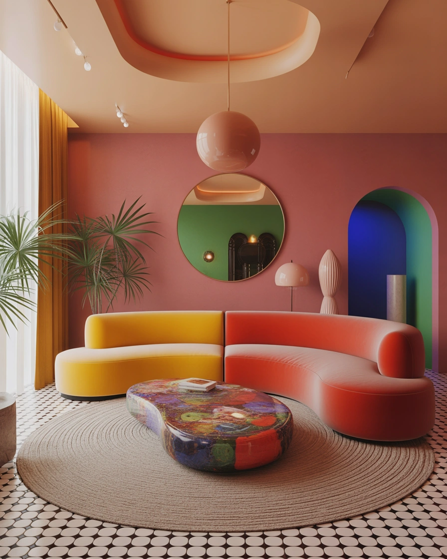 Introduce Unexpected Shapes And Curved Furniture Designs