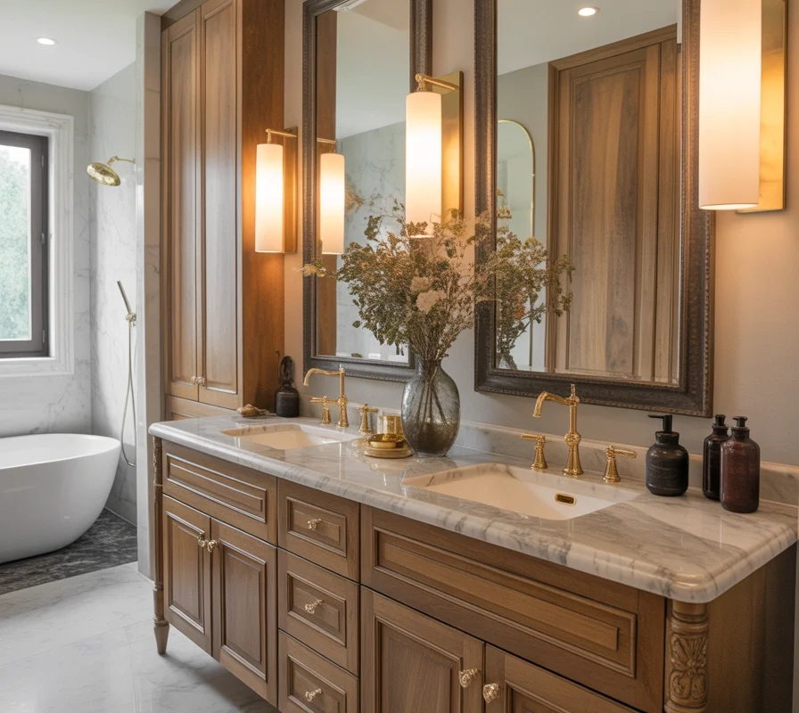 Luxury Double Sink Bathroom Vanity With Premium Finishes