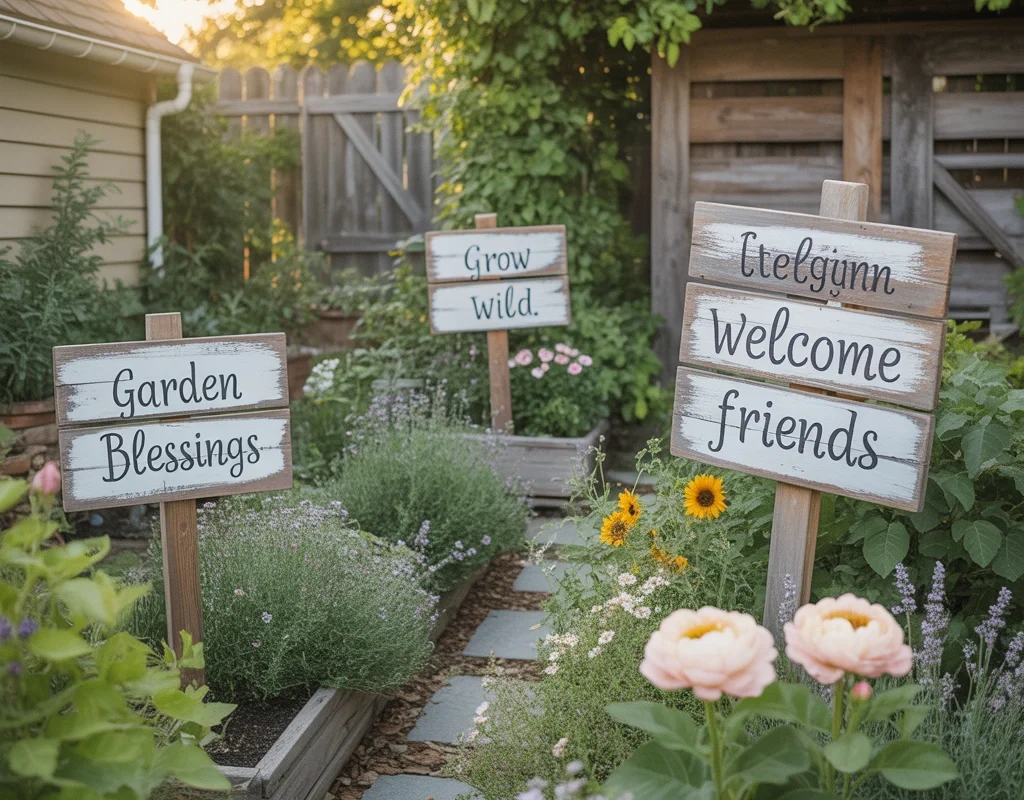 Make DIY Outdoor Decorative Garden Signs