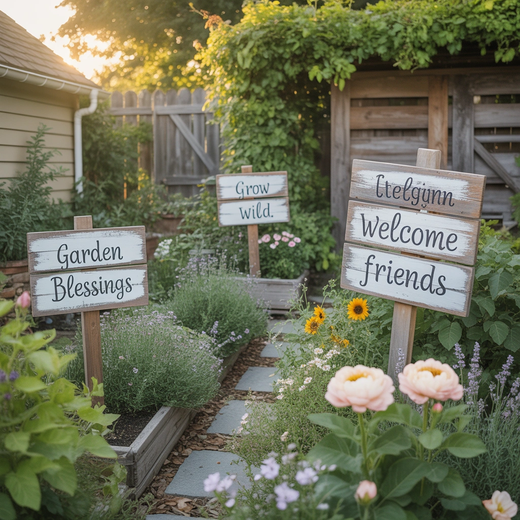 Make DIY Outdoor Decorative Garden Signs