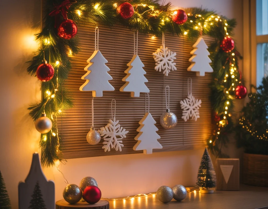 Make a Christmas Board Decoration With Lights for a Magical Evening Effect