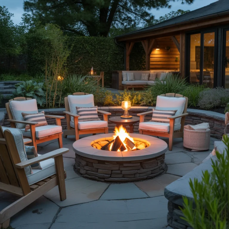 Make a DIY Outdoor Fire Pit Area