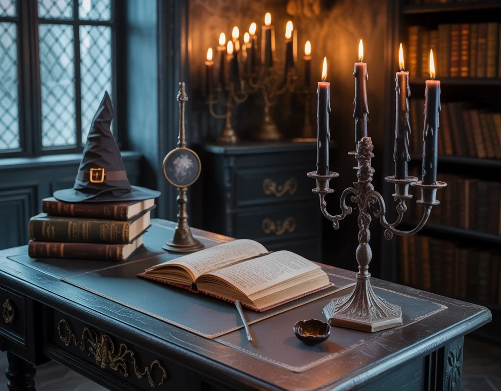 Make a Dark Arts Corner for a Spooky Halloween Effect
