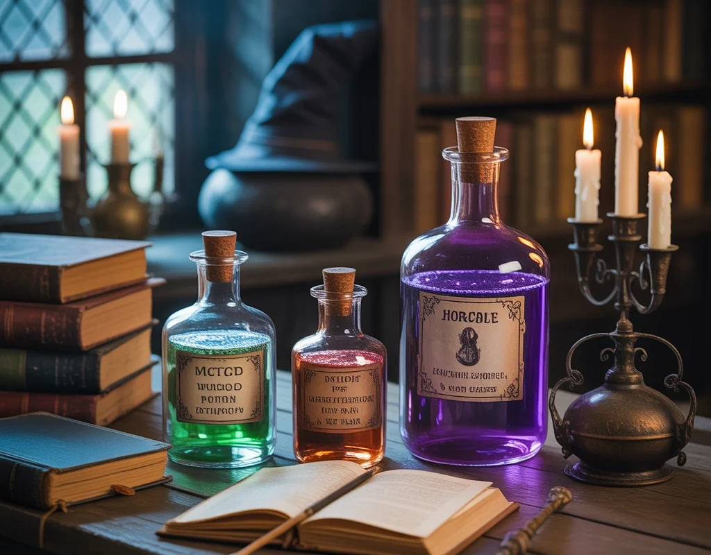 Make a Magical Potion Station With Glowing Bottles