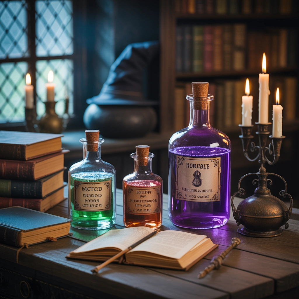 Make a Magical Potion Station With Glowing Bottles