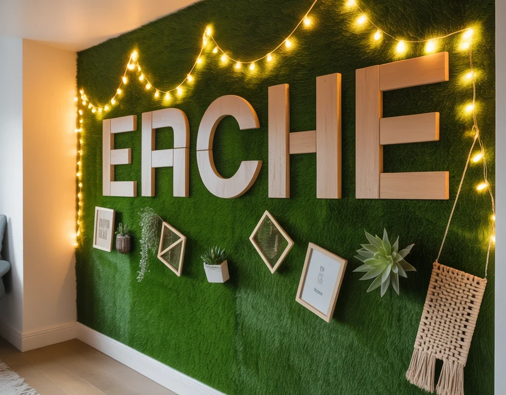 Make a Personalized Grass Wall With Your Own Style