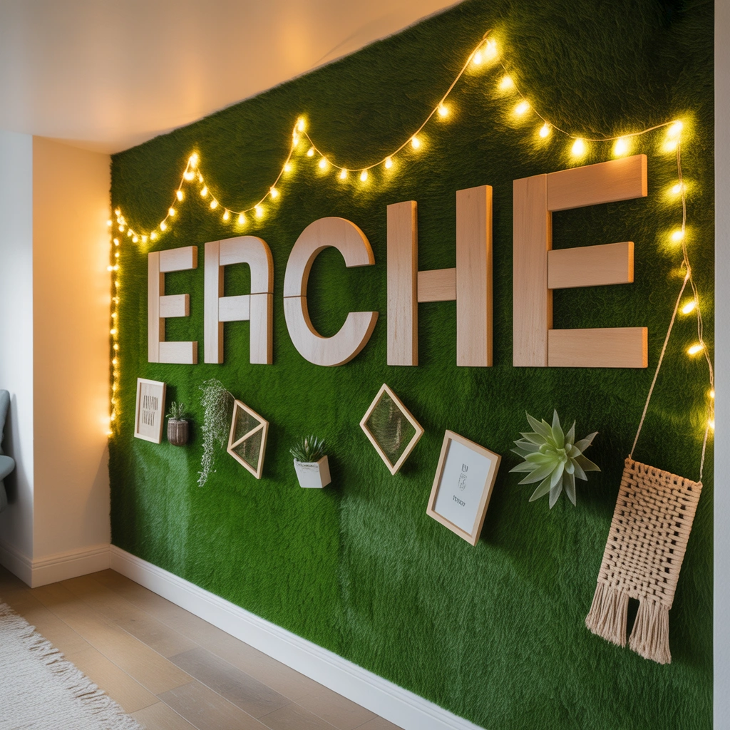 Make a Personalized Grass Wall With Your Own Style
