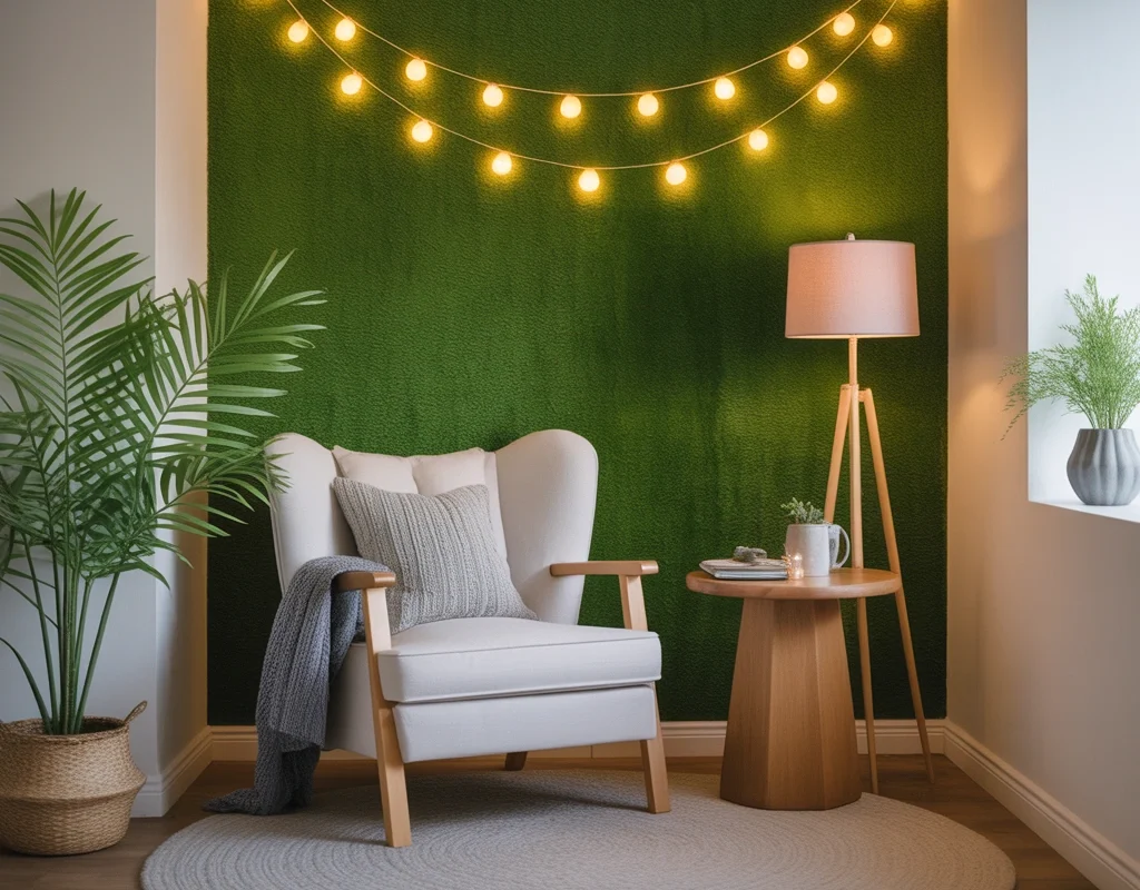 Make a Small Grass Wall Accent Corner
