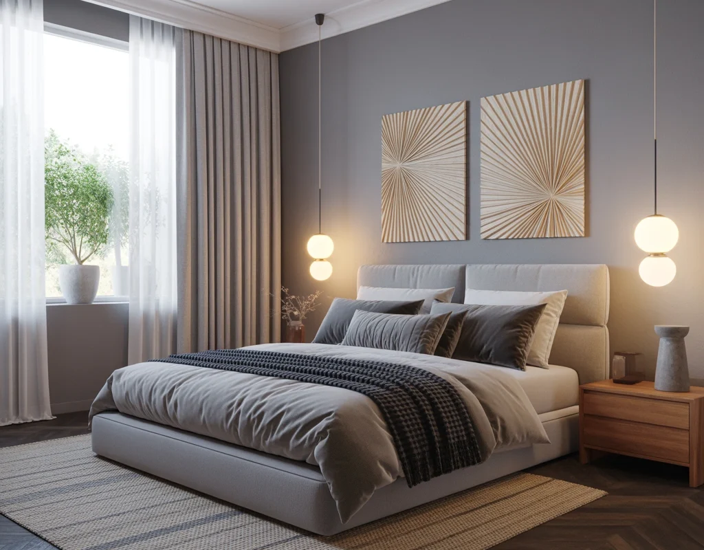 Make a Stylish Teen or Guest Bedroom With Gray Curtains