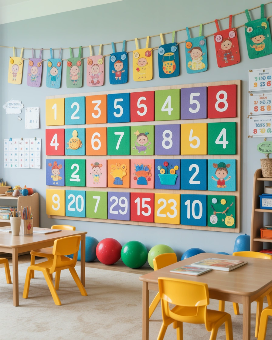 Make an Interactive Number Learning Wall