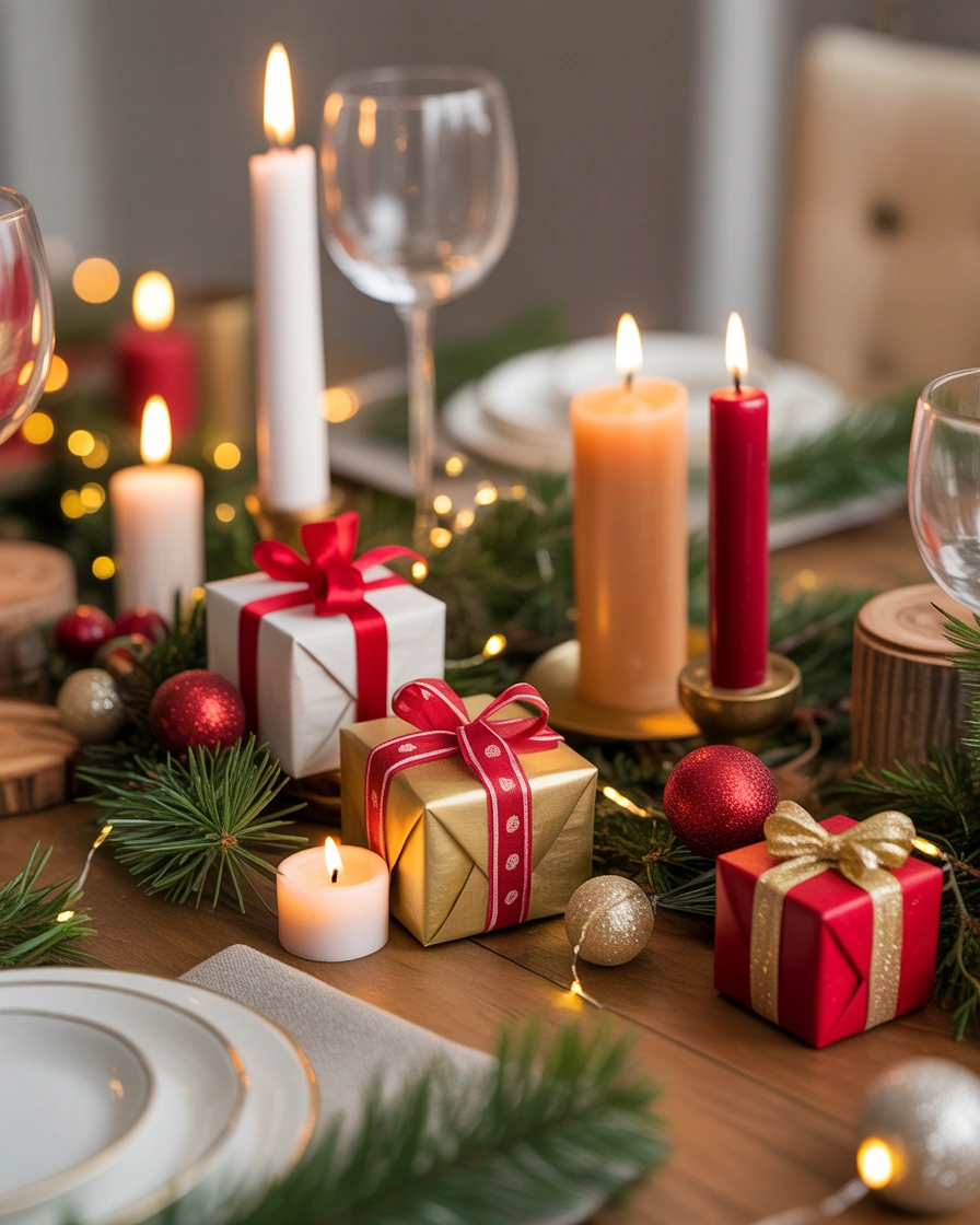Mini Christmas Box Decorations For Tables and Small Spaces