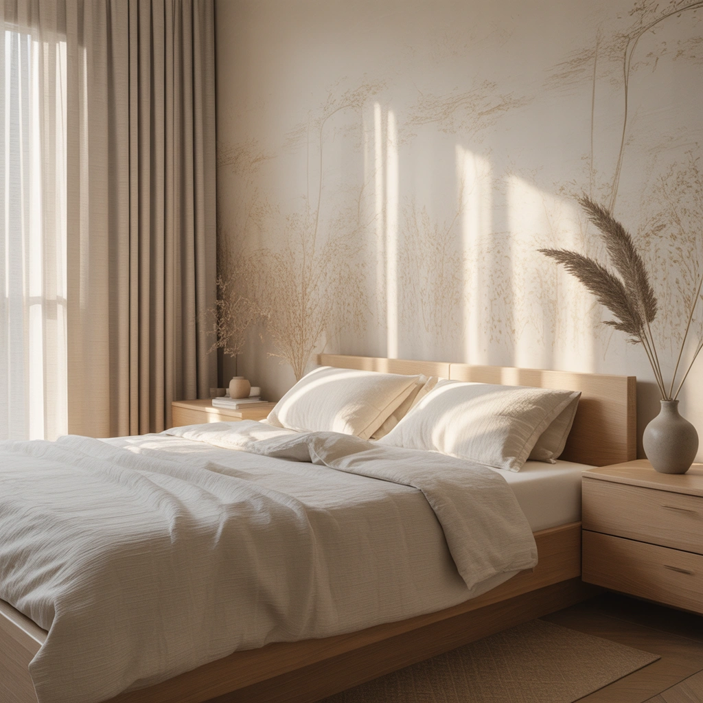 Minimalist Wallpaper Ideas for a Clean and Peaceful Bedroom Design