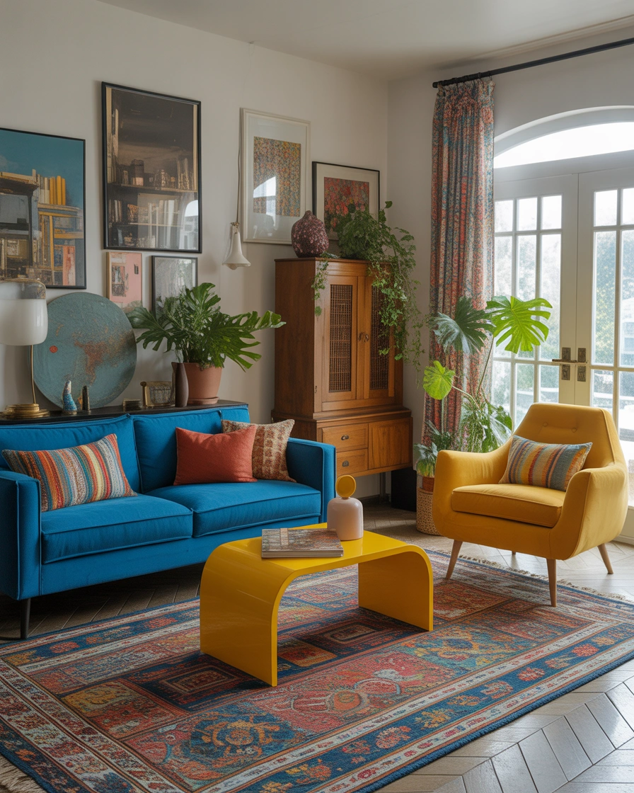 Mix Bright And Playful Furniture Pieces For A Happy Living Space