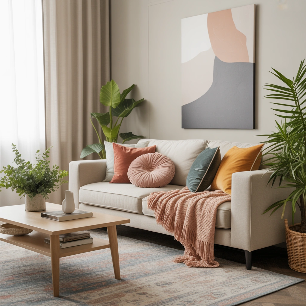 Mix Colourful Cushions and Throws for Instant Transformation