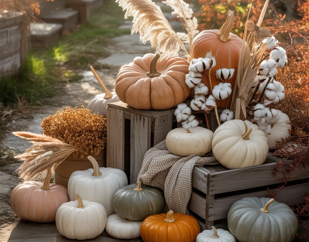 Mix Different Pumpkin Colors for a Designer Look