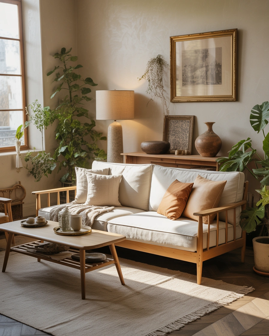 Mix Vintage and Handmade Pieces for a Timeless Organic Look