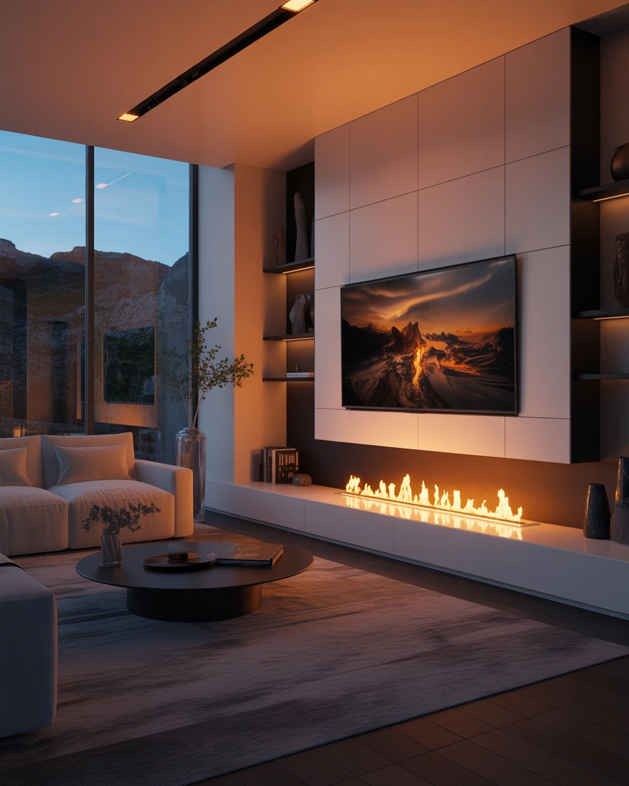 Modern Bioethanol Fireplace For a Stylish Contemporary Home