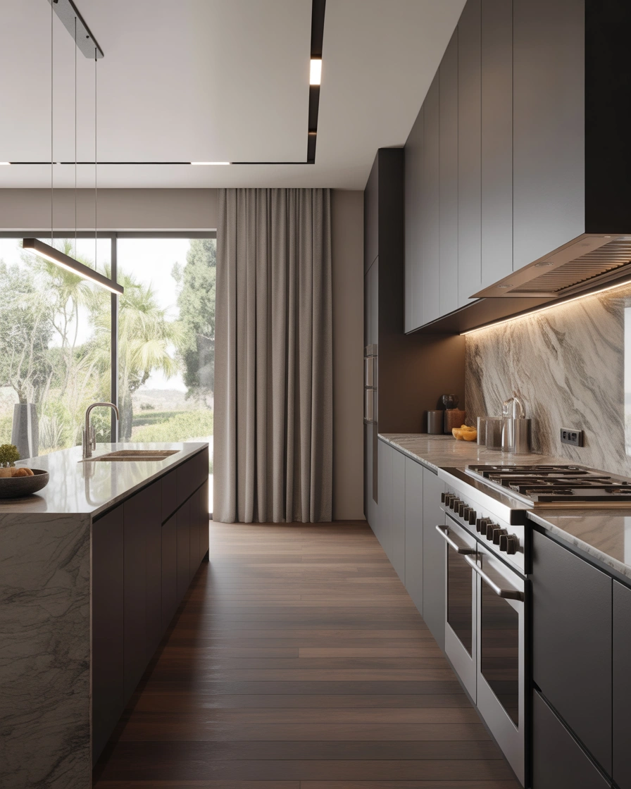 Modern Kitchen Curtains With Minimal Designs