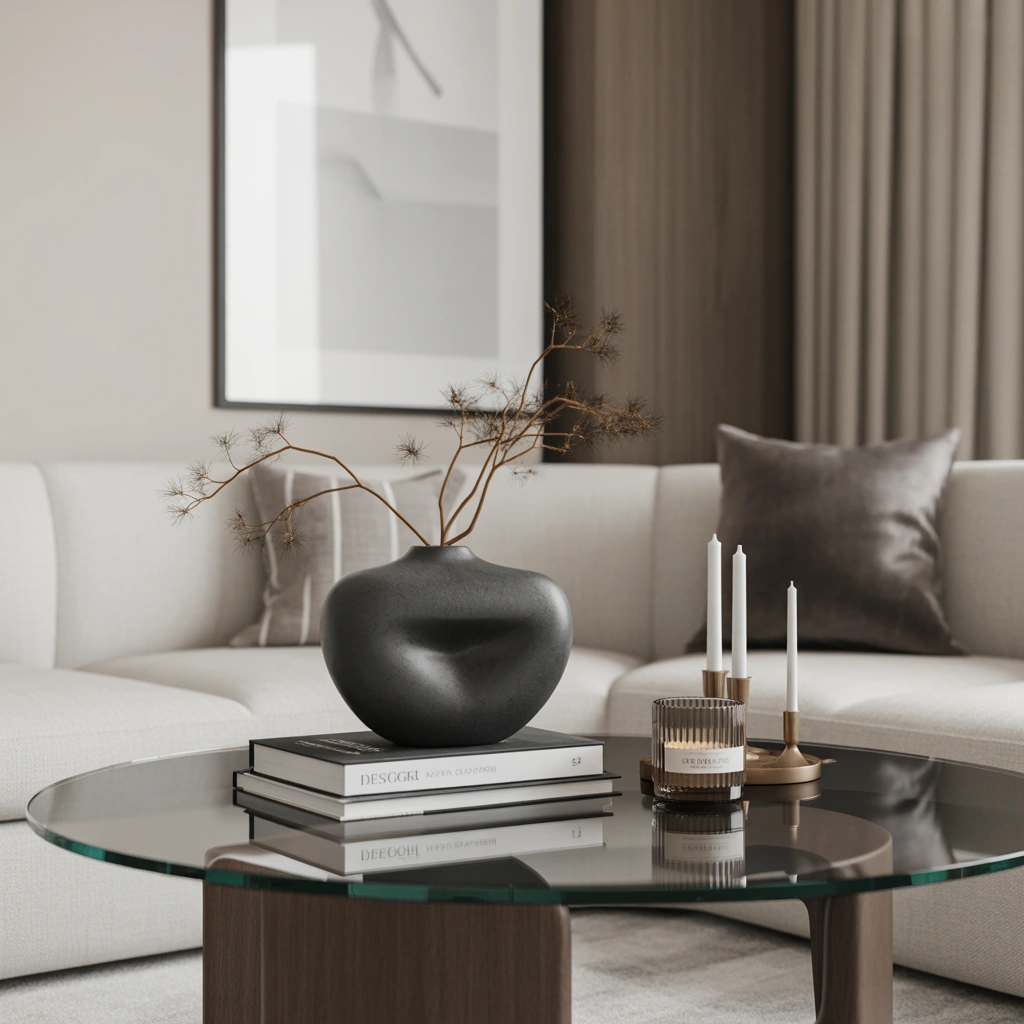 Modern Living Room Table Decor Style