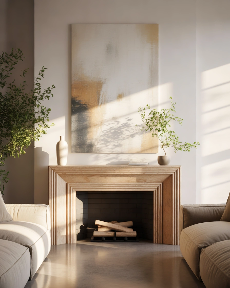 Modern Minimalist Fireplace Mantle Ideas for a Clean Look