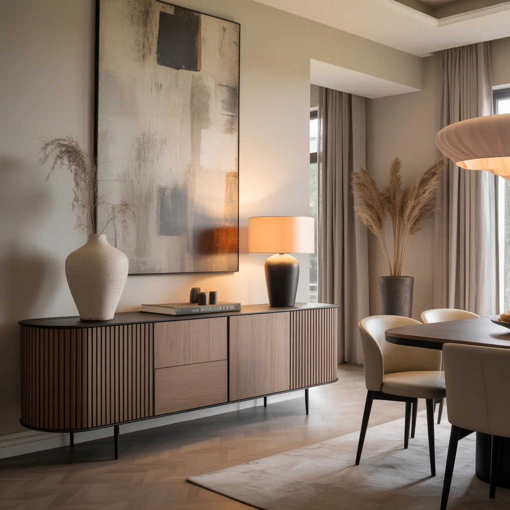 Modern Minimalist Sideboard Decor With Clean Lines