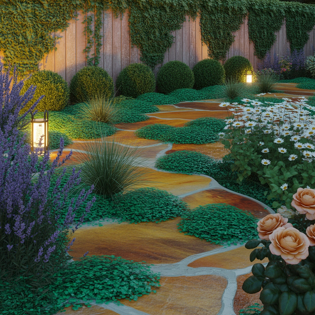 Natural Stone Garden Pathway for a Timeless Look