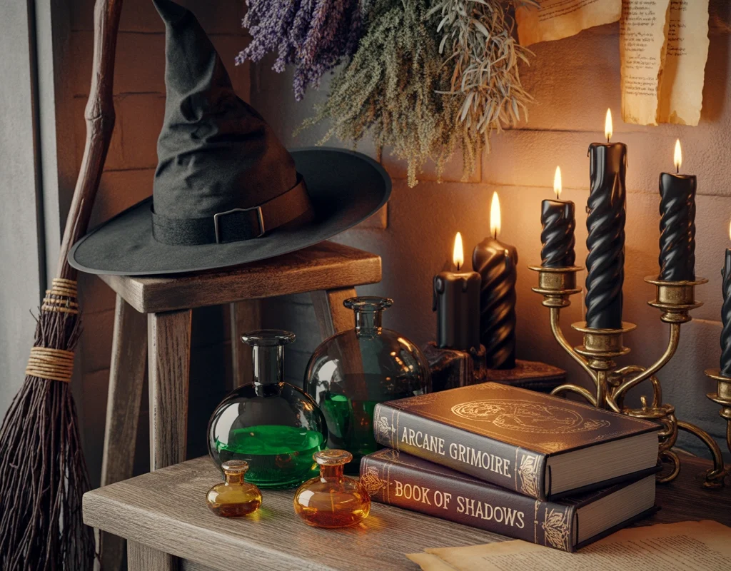 Old Fashioned Witch Decorations and Victorian Witch Displays