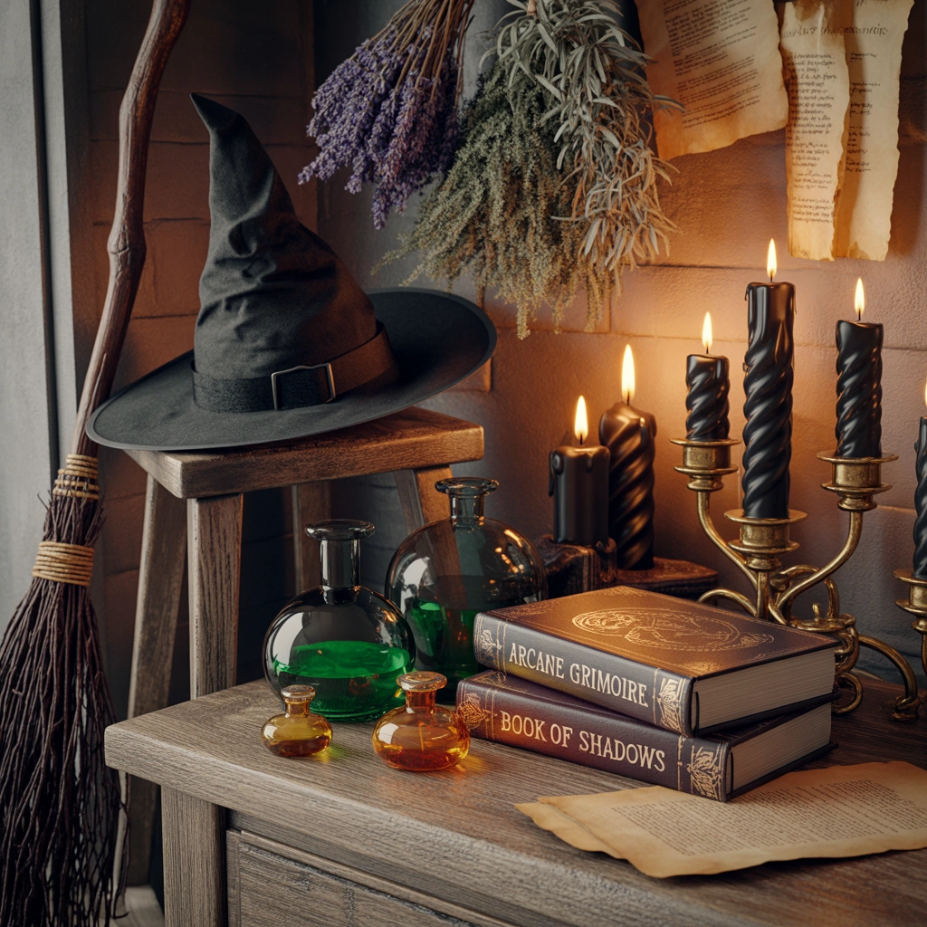 Old Fashioned Witch Decorations and Victorian Witch Displays