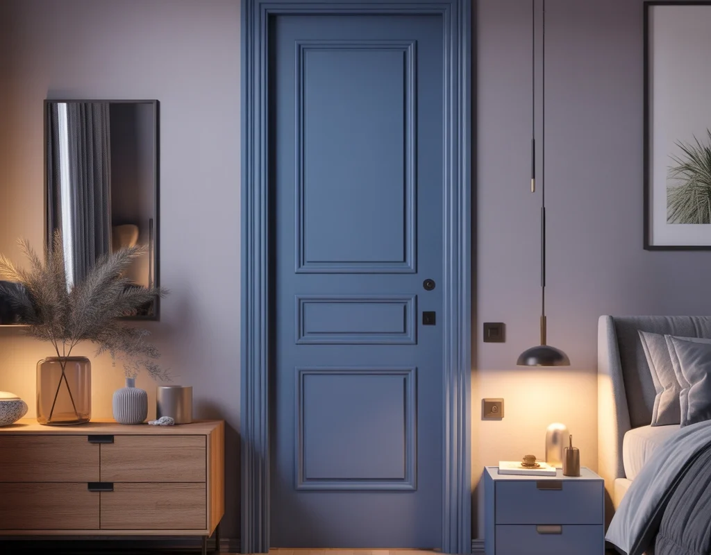 Paint Your Bedroom Door With a Bold and Stylish Color