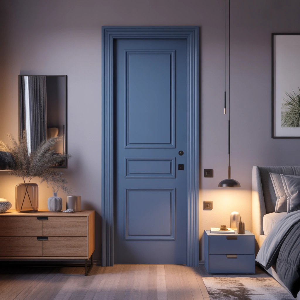 Paint Your Bedroom Door With a Bold and Stylish Color
