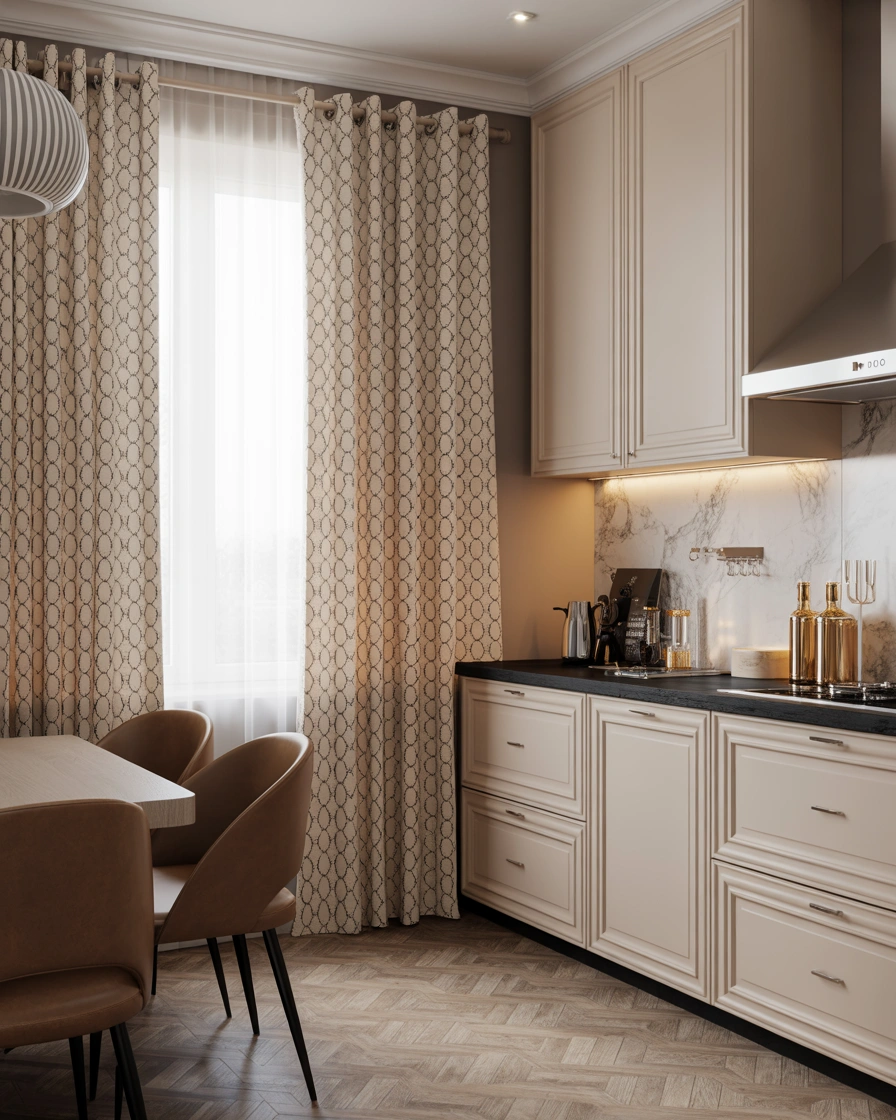 Patterned Kitchen Curtains for a Creative and Personalized Look