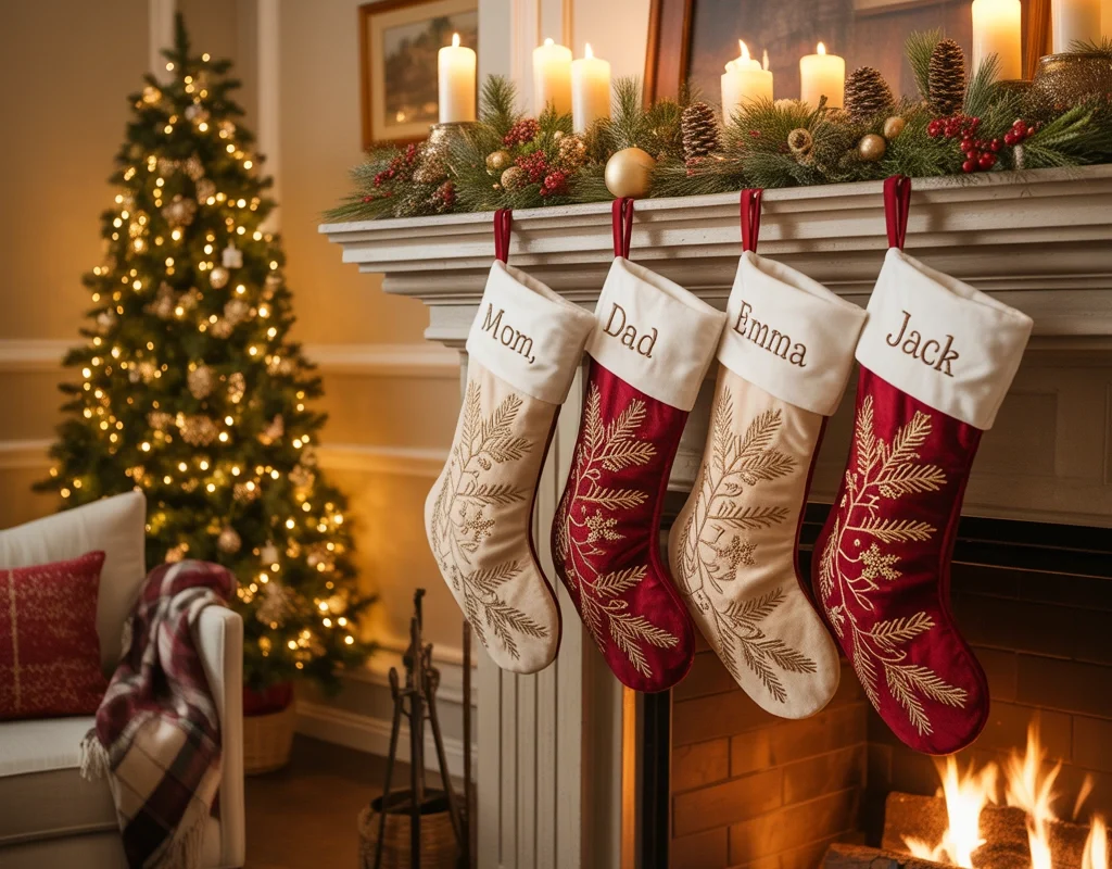 Personalized Christmas Socks With Family Names
