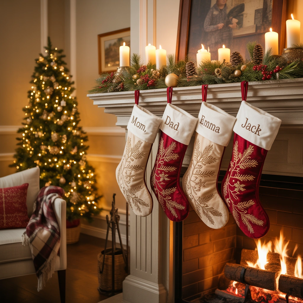 Personalized Christmas Socks With Family Names