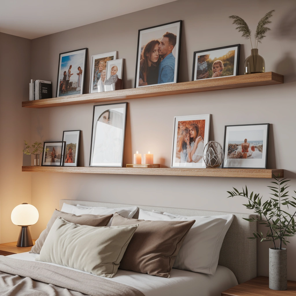Photo Memory Shelf Decor for a Personal Touch