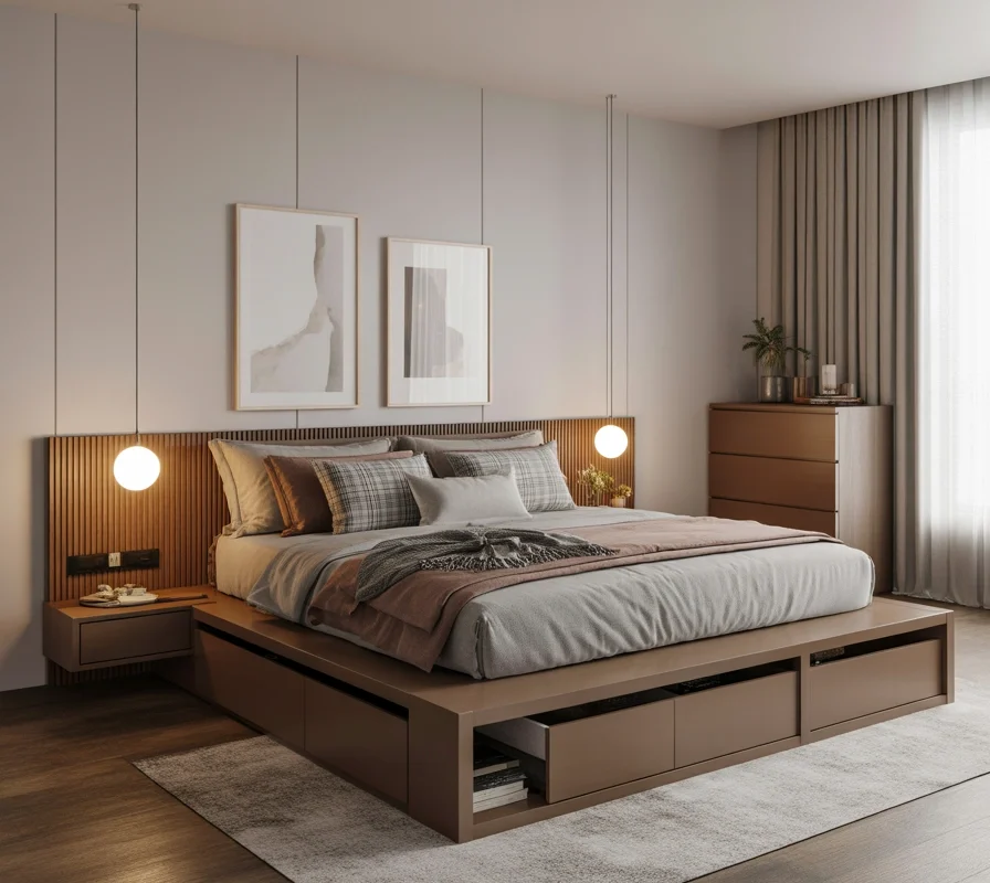 Platform Bed Bedroom Furniture Set