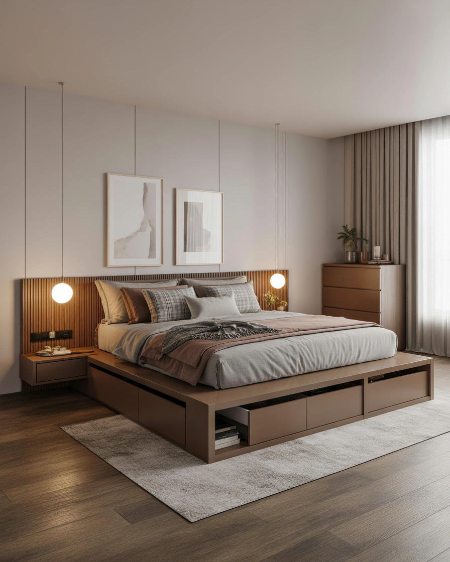Platform Bed Bedroom Furniture Set