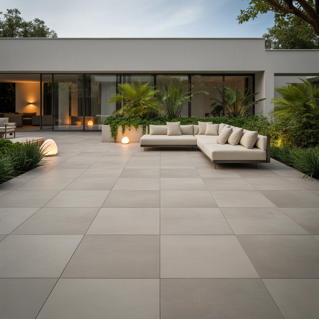 Porcelain Tile Paving for a Luxury Outdoor Space