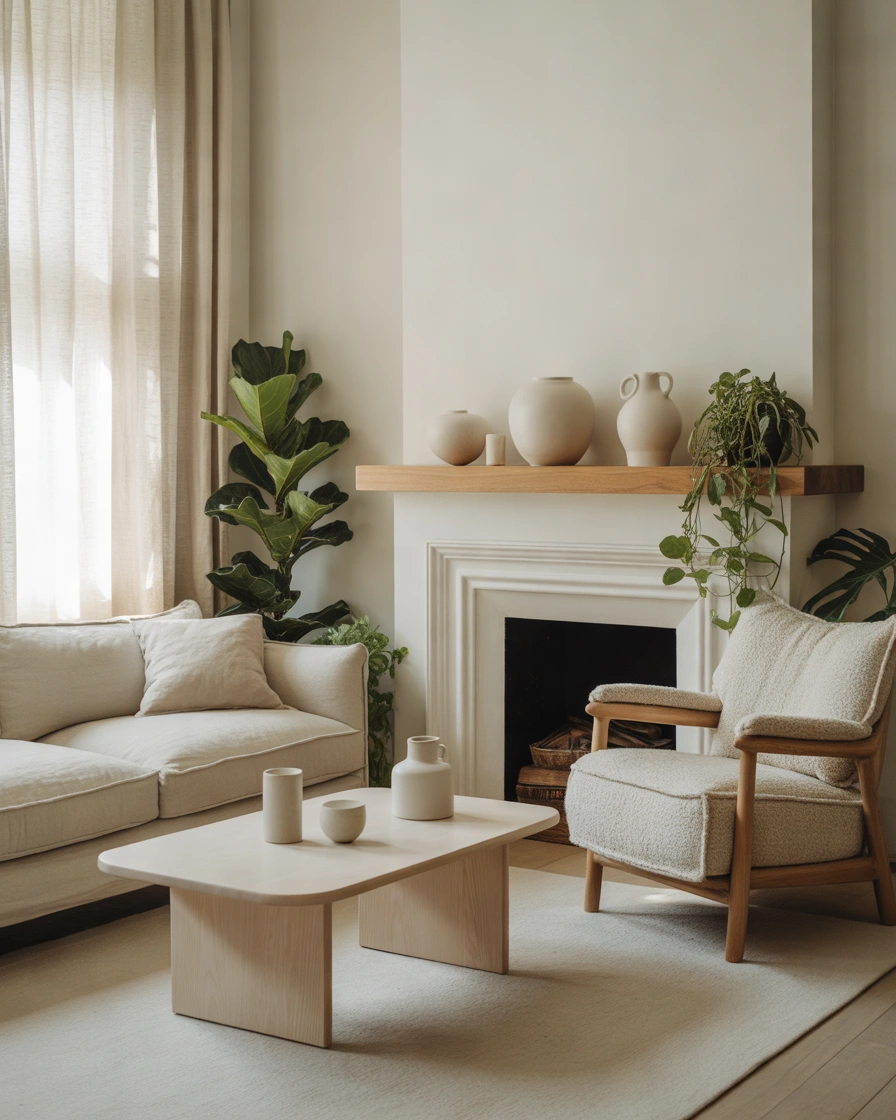 Scandinavian Fireplace Mantle Ideas for a Calm Interior