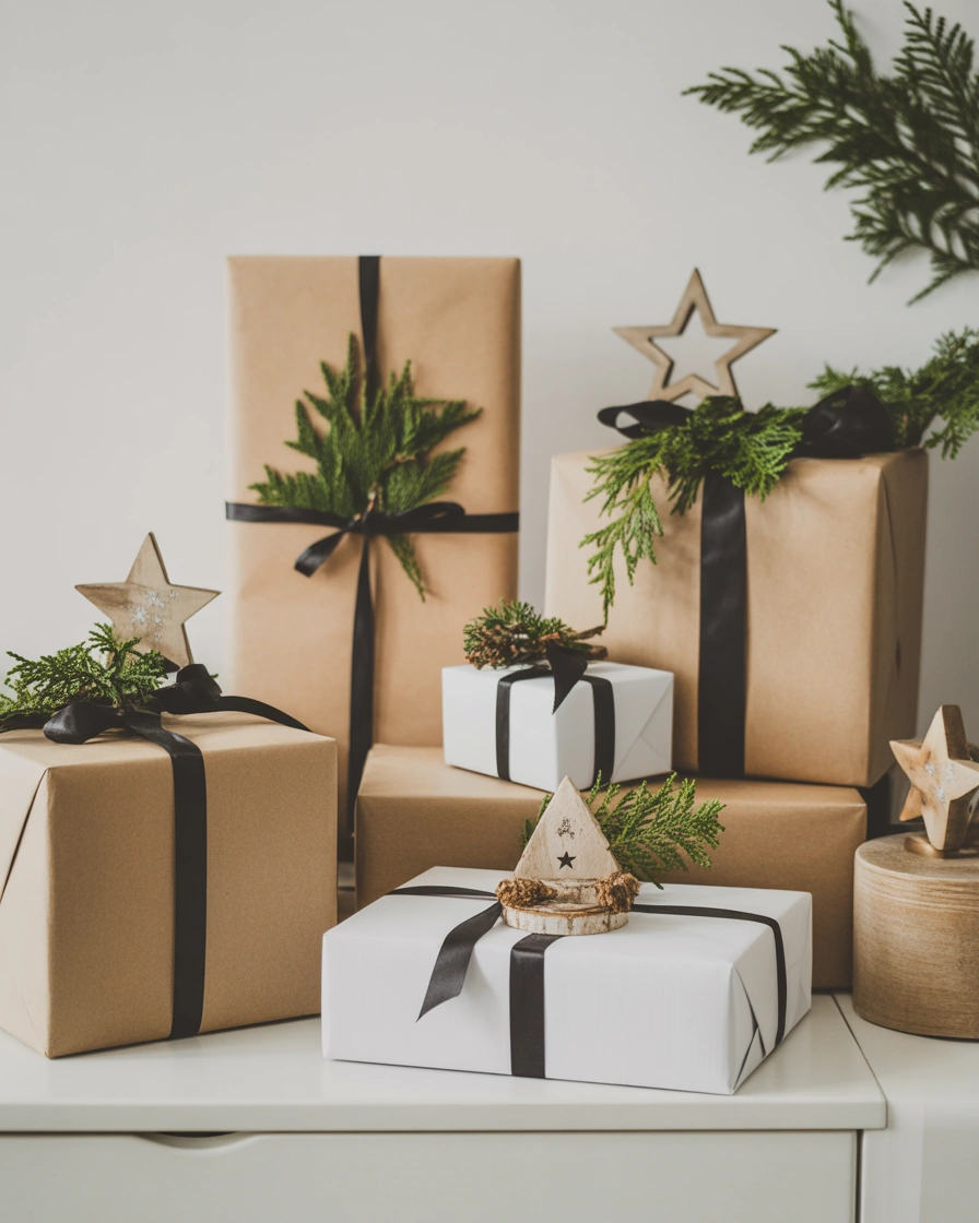 Scandinavian Minimal Christmas Box Decoration