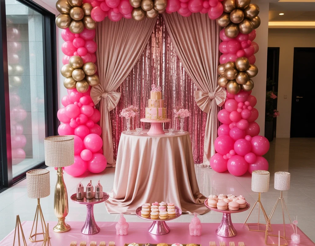 Set Up a Barbie Inspired Birthday Party Decoration