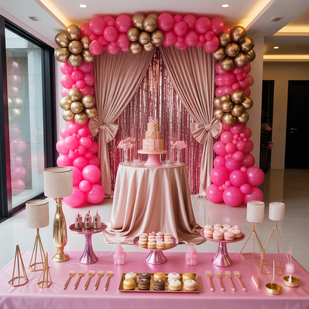 Set Up a Barbie Inspired Birthday Party Decoration