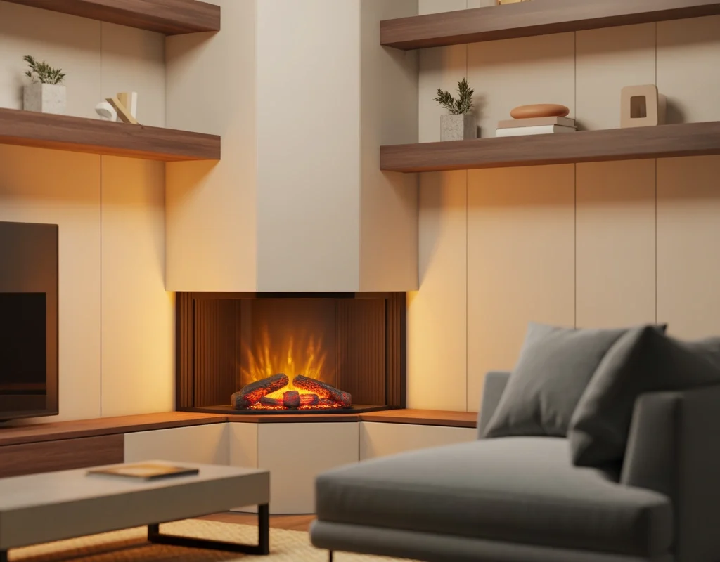 Small Corner Fireplace For Apartments