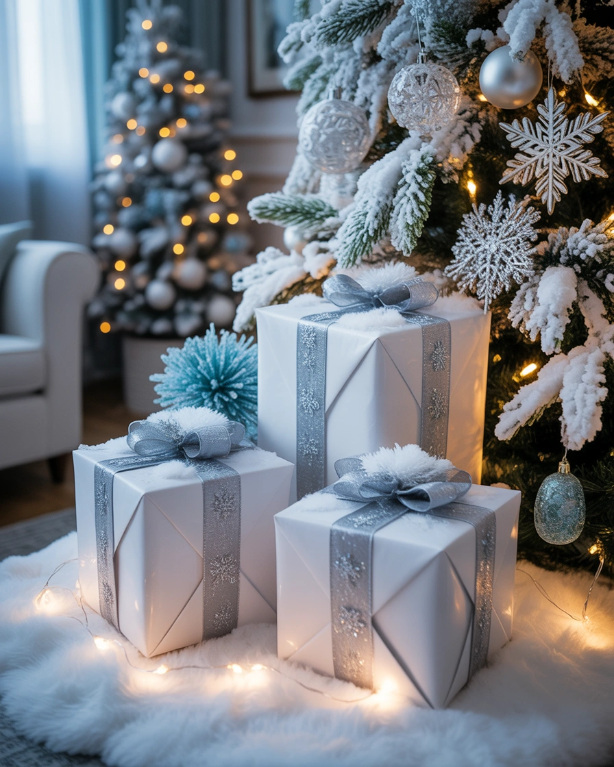 Snowy Winter Wonderland Christmas Box Decoration