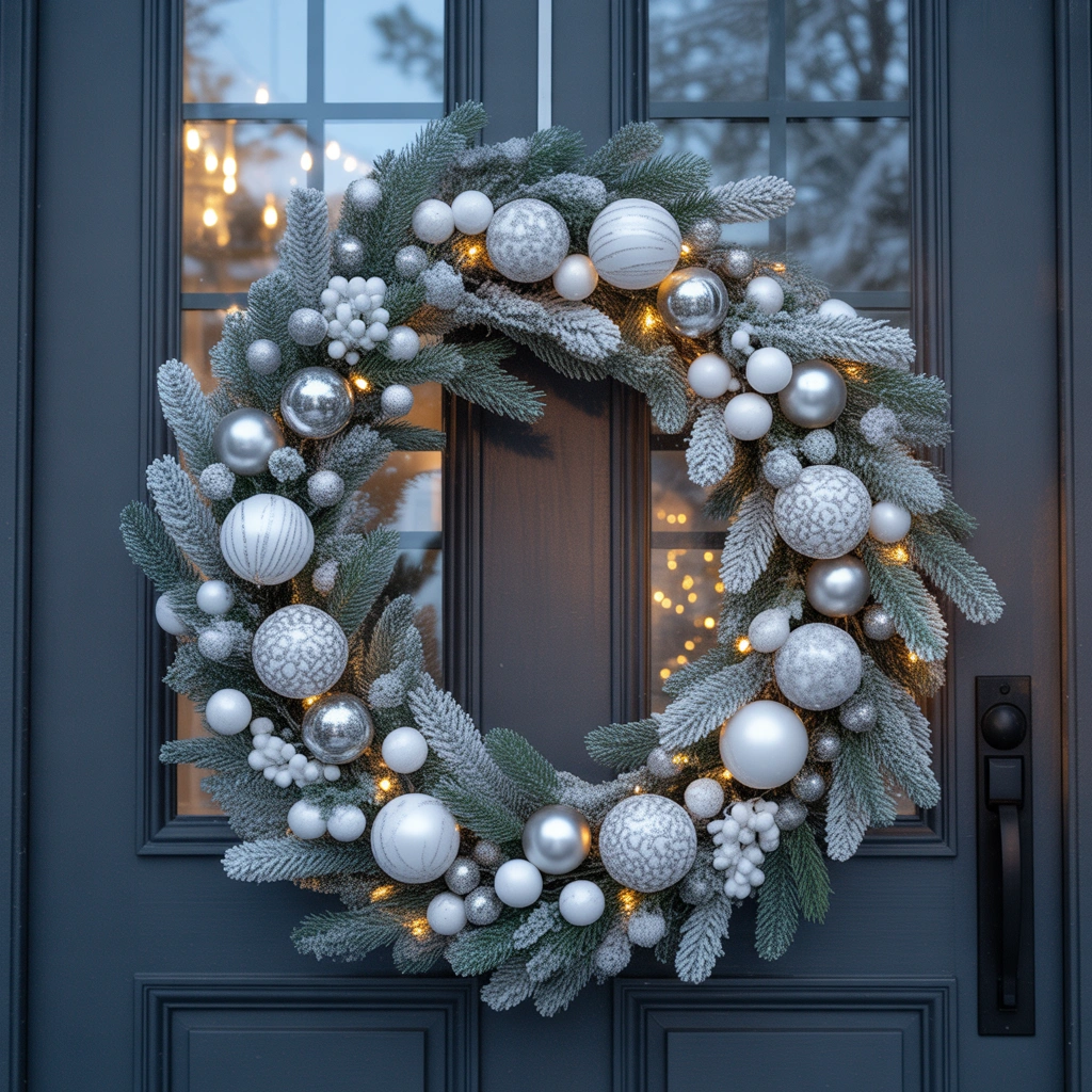 Snowy Winter Wonderland Christmas Door Decoration