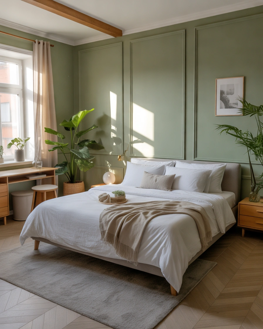 Soft Sage Green – A Calm and Nature Inspired Bedroom Color