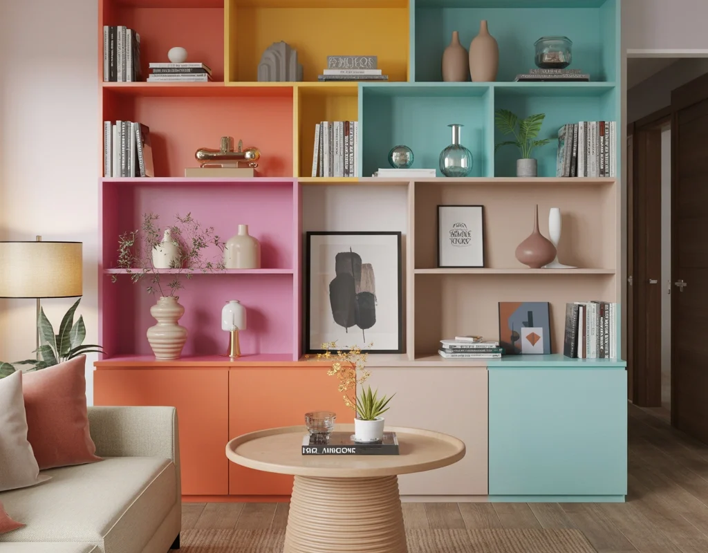 Style Your Shelves With Colour Layers